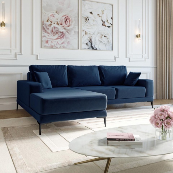 Диван угловой левый Мемфис Velutto 26