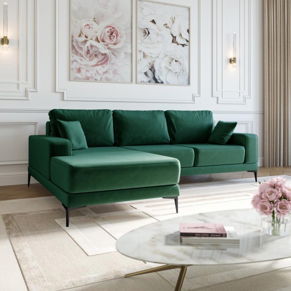 Диван угловой левый Мемфис Velutto 33