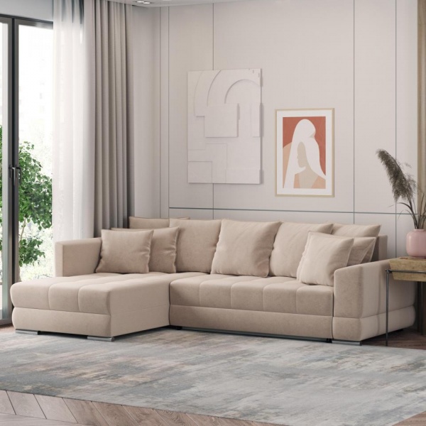 Диван угловой левый Портленд Velutto 04