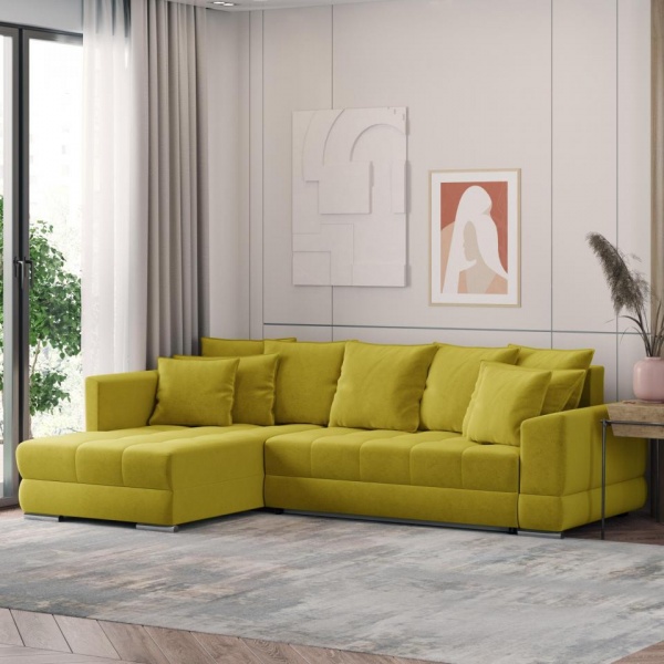 Диван угловой левый Портленд Velutto 28