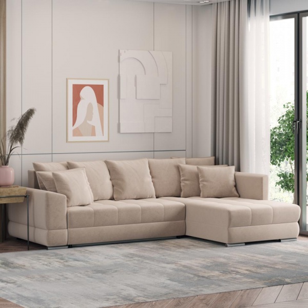 Диван угловой правый Портленд Velutto 04