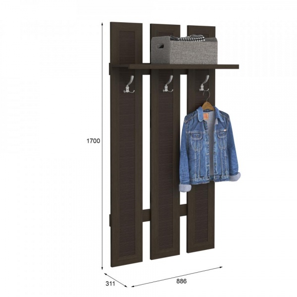 настенная вешалка для одежды