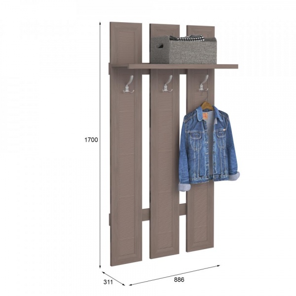 настенная вешалка для одежды