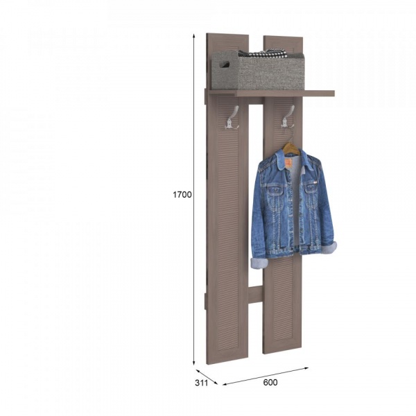 настенная вешалка для одежды