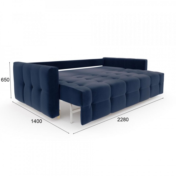 Диван Лагос с пружинным блоком 256 Velutto 26