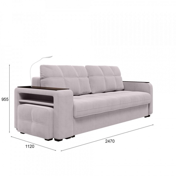 Диван Киль-4 с пуфом Maxx 100