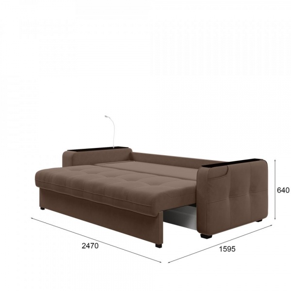 Диван Киль-4 с пуфом Velutto 23