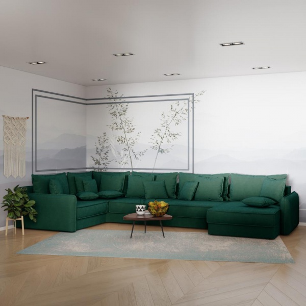 Диван угловой П-образный Кросби Velutto 33