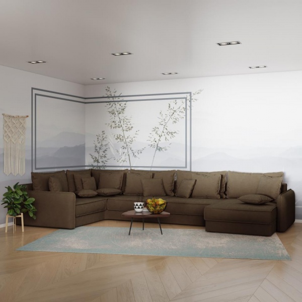 Диван угловой П-образный Кросби Velutto 23