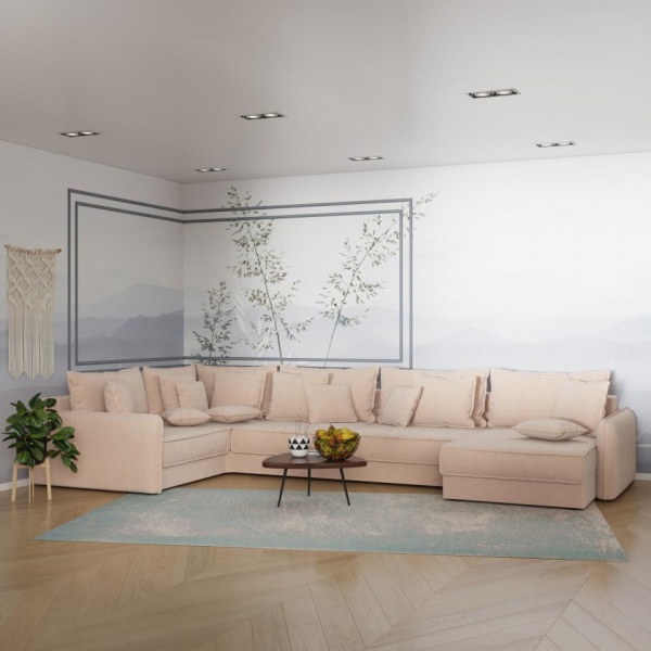 Диван угловой П-образный Кросби Velutto 04