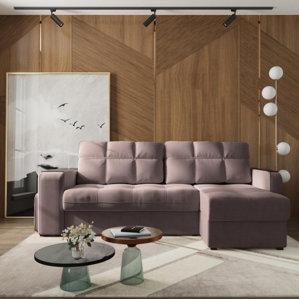 Диван угловой правый Киль-4 с пуфом Maxx 235