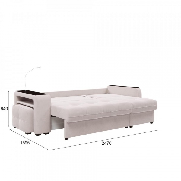 Диван угловой правый Киль-4 с пуфом Maxx 100