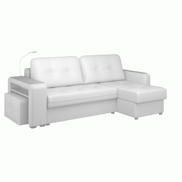 Диван угловой правый Киль-4 с пуфом Velutto 33