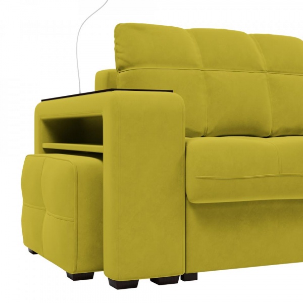 Диван угловой правый Киль-4 с пуфом Velutto 28