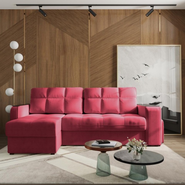 Диван угловой левый Киль-4 с пуфом Maxx 325