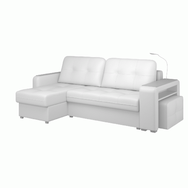 Диван угловой левый Киль-4 с пуфом Maxx 100