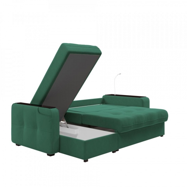 Диван угловой левый Киль-4 с пуфом Velutto 33