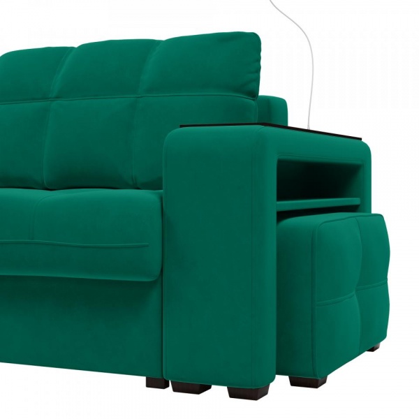 Диван угловой левый Киль-4 с пуфом Velutto 33