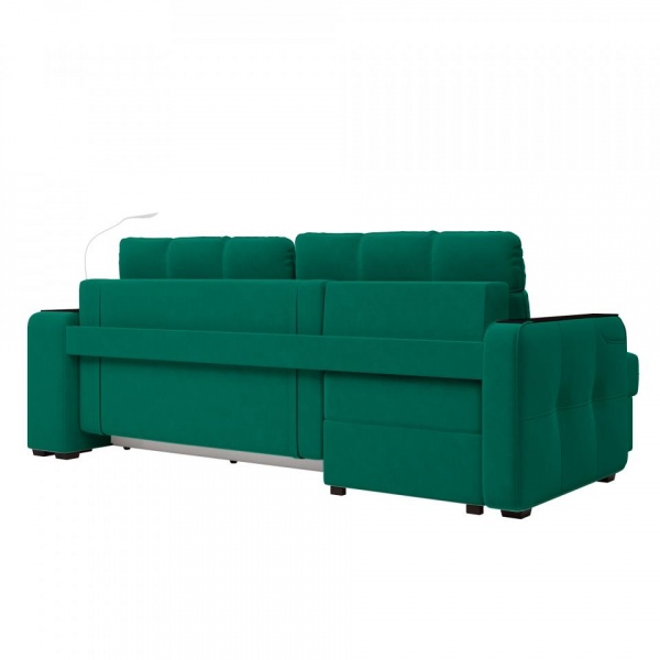 Диван угловой левый Киль-4 с пуфом Velutto 33