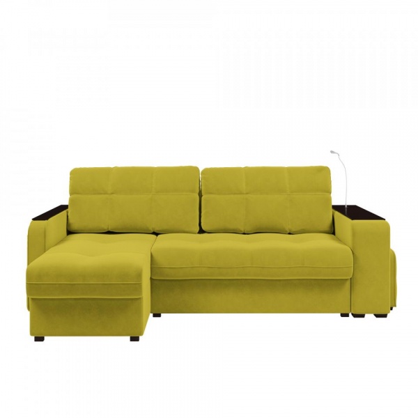 Диван угловой левый Киль-4 с пуфом Velutto 28
