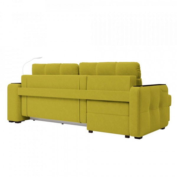 Диван угловой левый Киль-4 с пуфом Velutto 28