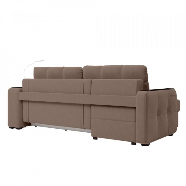 Диван угловой левый Киль-4 с пуфом Velutto 23