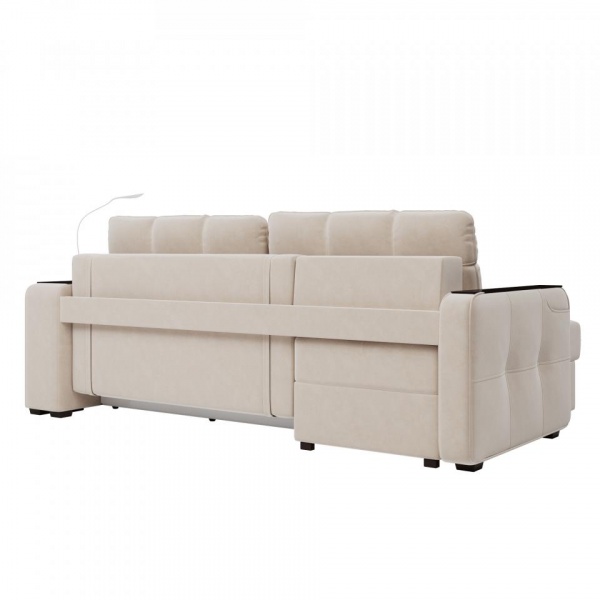 Диван угловой левый Киль-4 с пуфом Velutto 04