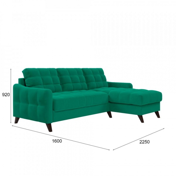 Диван угловой Бремен Velutto 33