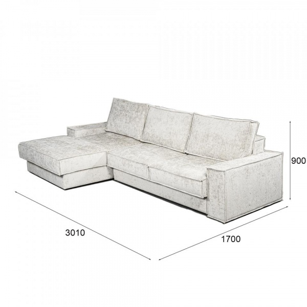 Диван угловой левый Бергамо Allure 01