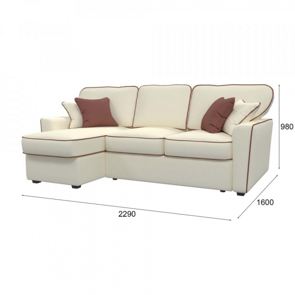 Диван угловой левый Бенедикт Premier 01