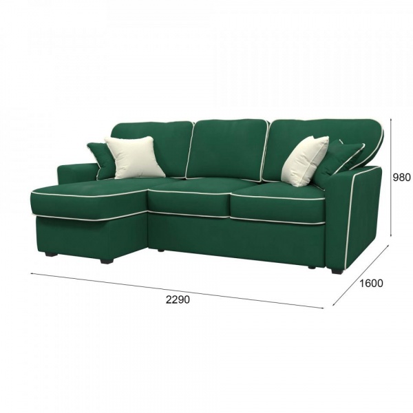 Диван угловой левый Бенедикт Premier 18