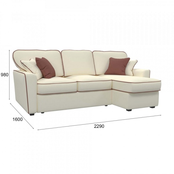 Диван угловой правый Бенедикт Premier 01