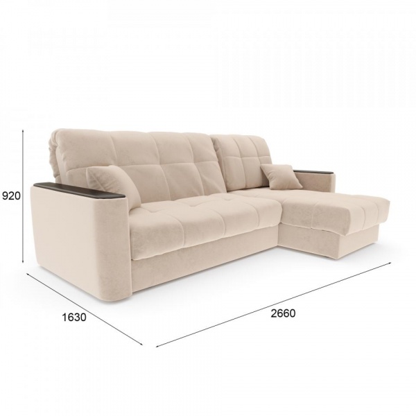 Диван угловой Камелот 1,4 Velutto 04