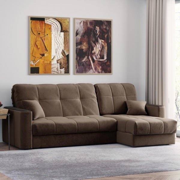 Диван угловой Камелот 1,4 Velutto 23