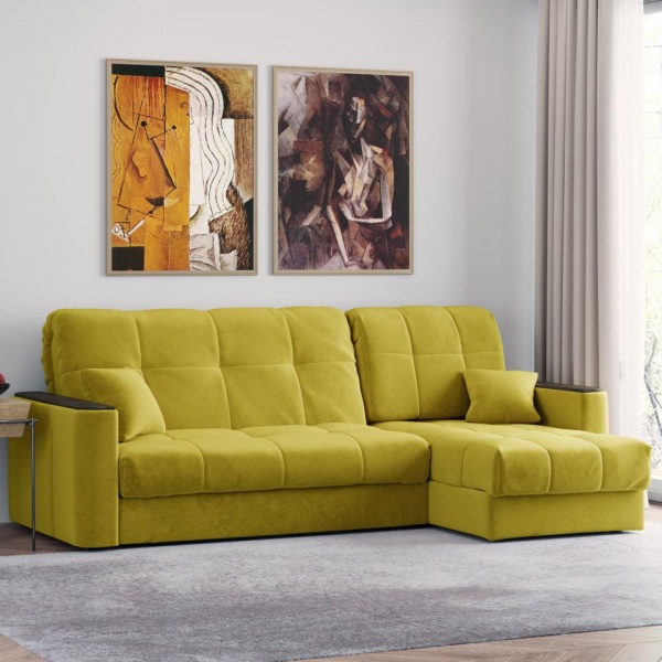 Диван угловой Камелот 1,4 Velutto 28