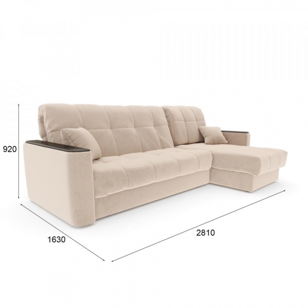 Диван угловой Камелот 1,6 Velutto 04