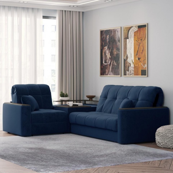 Диван угловой с баром Камелот 1,6 Velutto 26