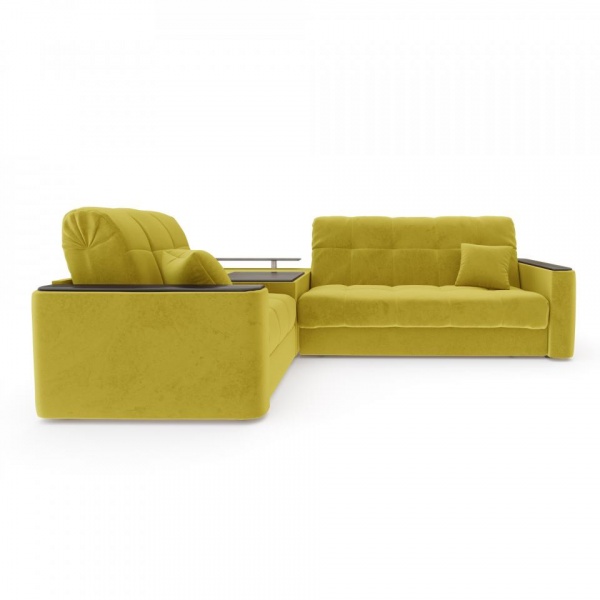 Диван угловой с баром Камелот 1,6 Velutto 28