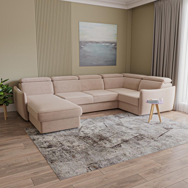 Диван угловой П-образный левый Торонто Velutto 04