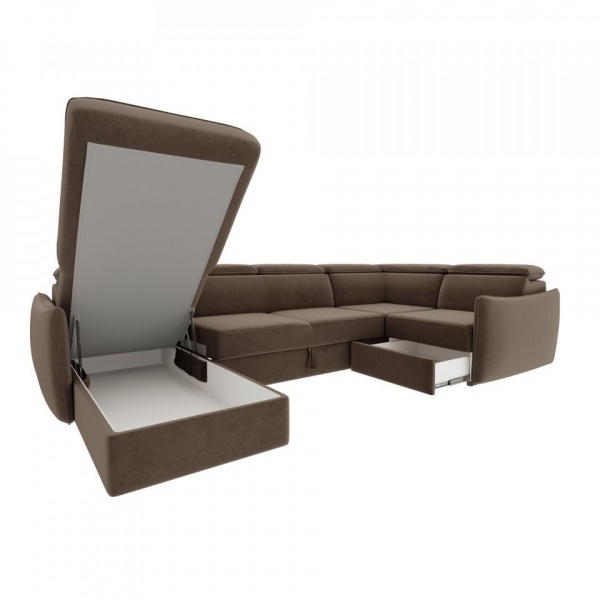 Диван угловой П-образный левый Торонто Velutto 23