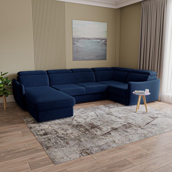 Диван угловой П-образный левый Торонто Velutto 26