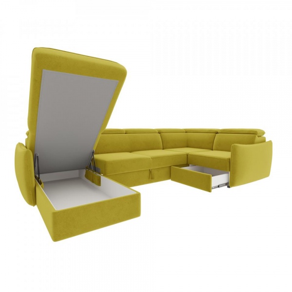 Диван угловой П-образный левый Торонто Velutto 28