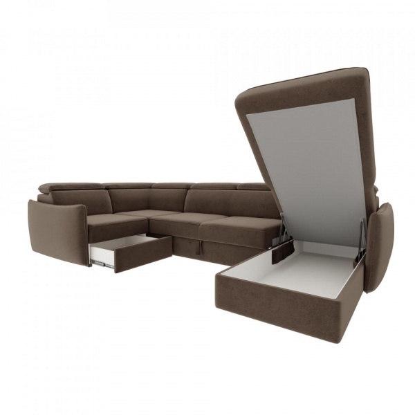 Диван угловой П-образный правый Торонто Velutto 23