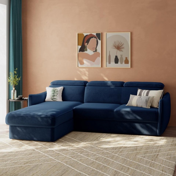 Диван угловой левый Торонто Velutto 26 Вариант 1