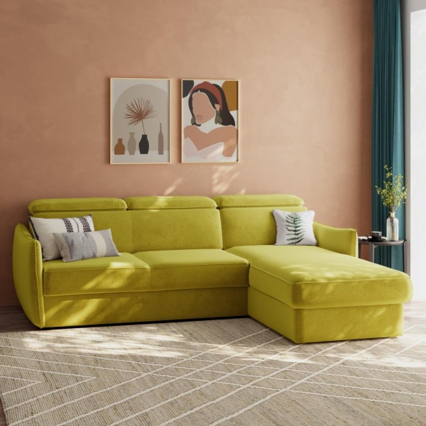 Диван угловой правый Торонто Velutto 28 Вариант 1