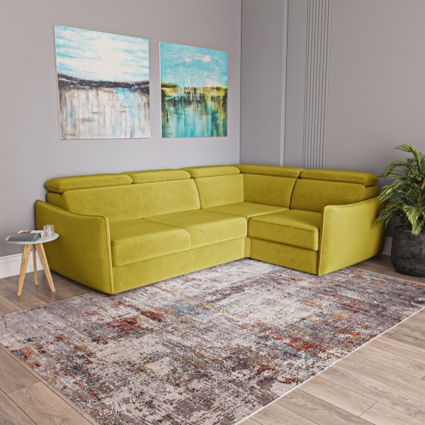 Диван угловой правый Торонто Velutto 28 Вариант 2