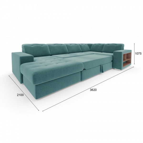 Диван угловой П-образный левый Лондон Formula 696