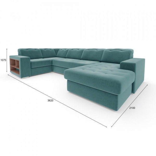 Диван угловой П-образный правый Лондон Formula 696