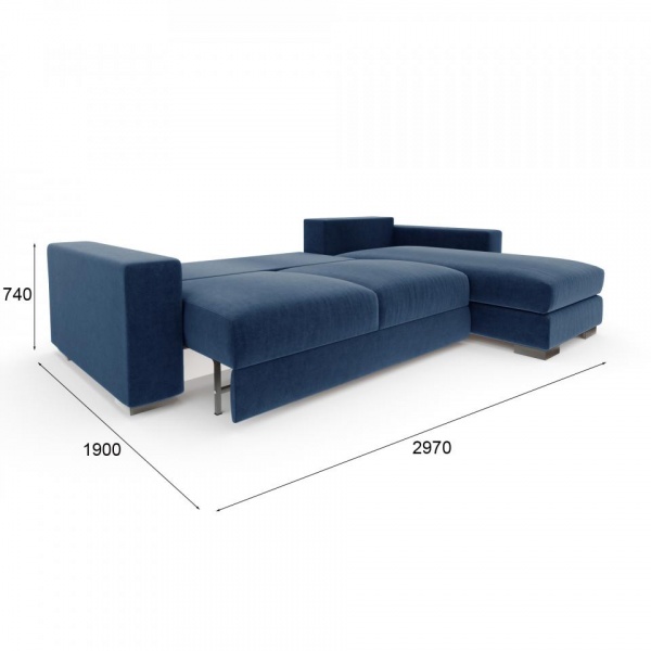 Диван угловой правый Лесли Formula 784