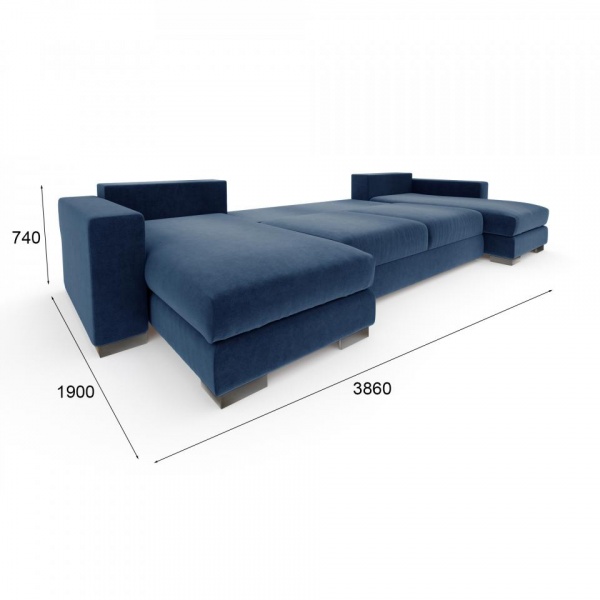 Диван угловой П-образный Лесли Formula 784